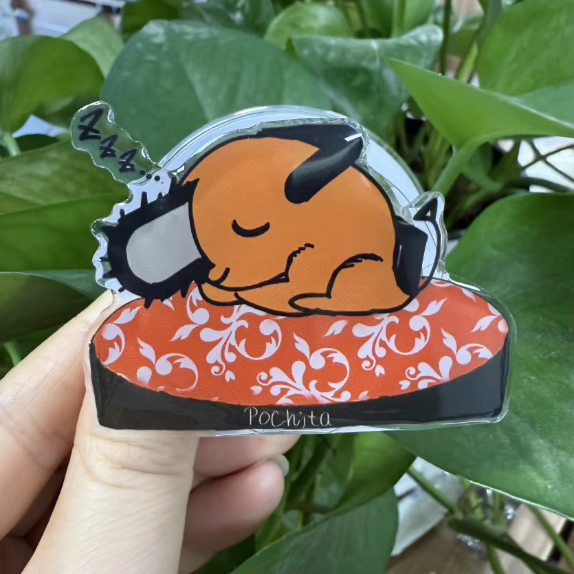Sleeping Chainsaw Dog Phone Grip