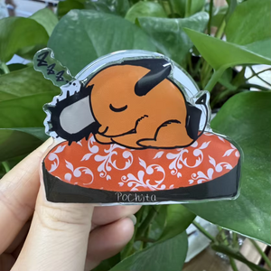 Sleeping Chainsaw Dog Phone Grip